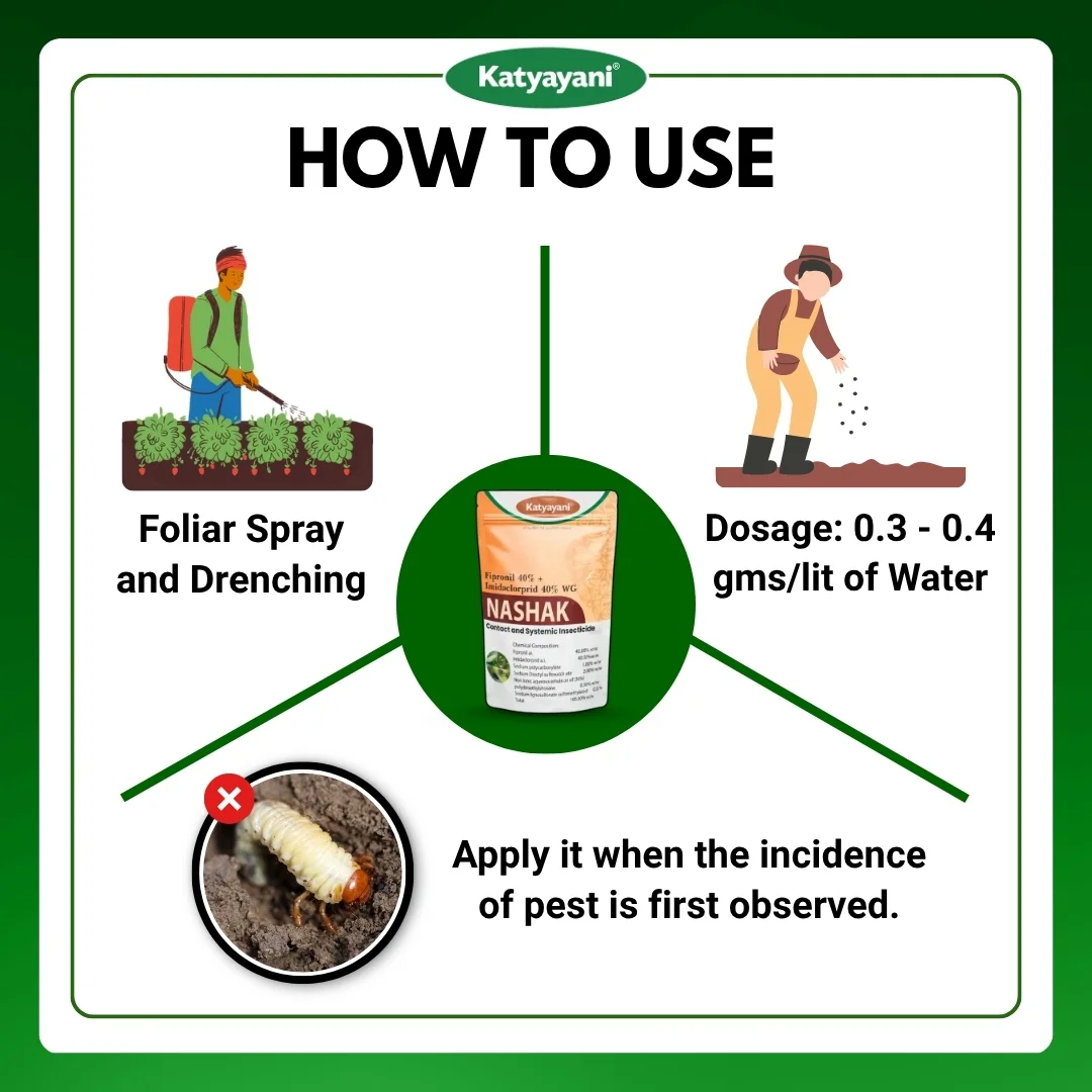 Katyayani Nashak | Fipronil 40% + Imidacloprid 40% WG | Pesticide - Image 5