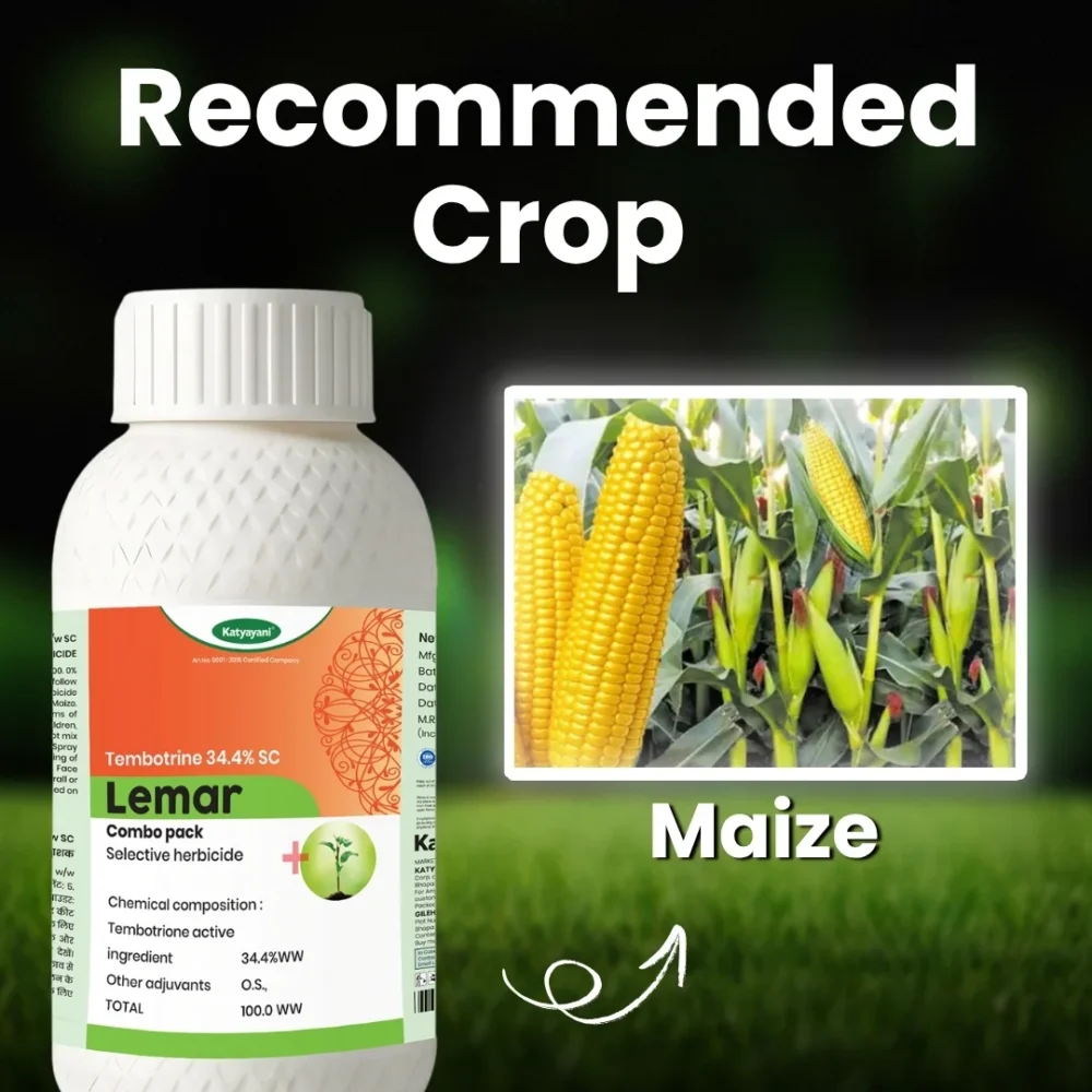 Katyayani Lemar -Tembotrione 42% SC (34.4% w/w) 115ml  + Surfactant 400ml | Herbicide - Image 4