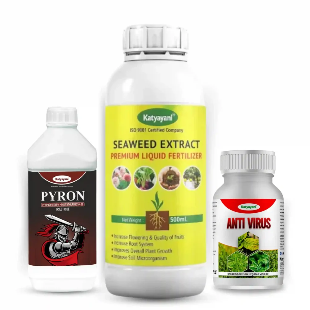 Katyayani Yellow Mosaic and Growth Kit | Combo for Virus Protection, Pest Control, and Plant Growth