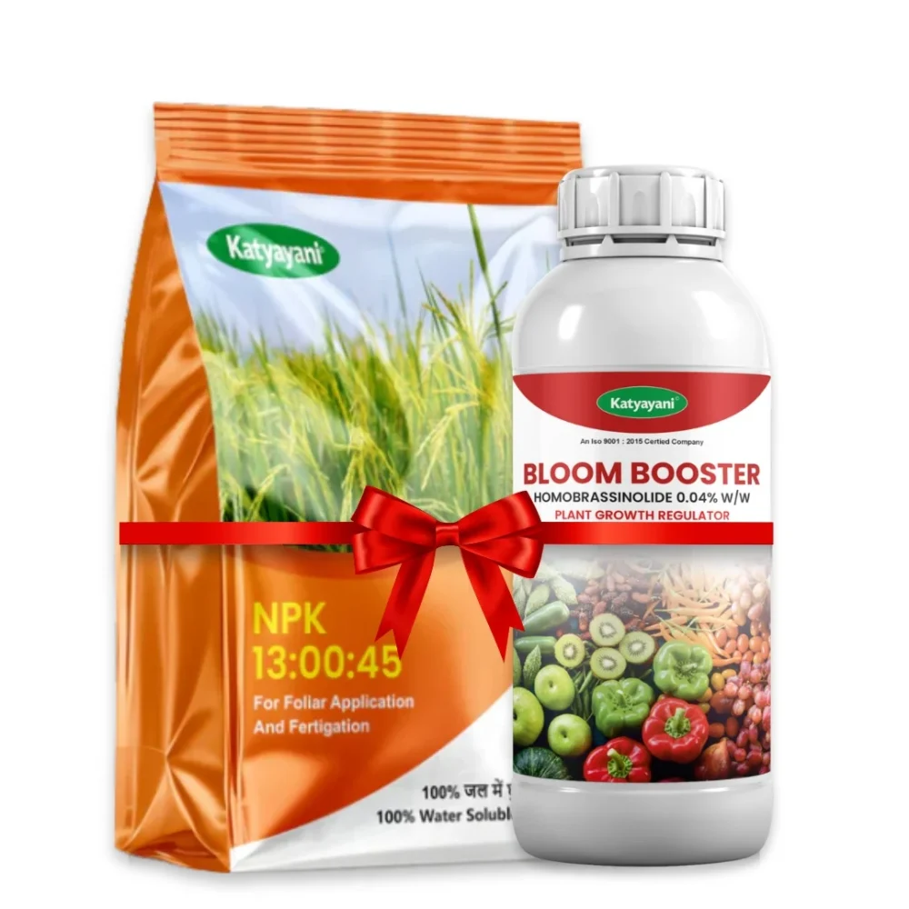 Katyayani Sabji Booster Combo (NPK 13:00:45 - 1kg + Bloom booster 100 ml) - Image 2