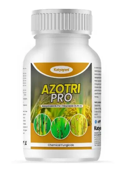 Katyayani Azotri Pro – Azoxystrobin 16.7% + Tricyclazole 33.3% SC | Chemical Fungicide