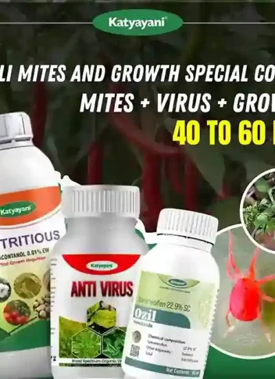 Katyayani Chilli Mites and Growth Special Combo (Ozil 250 ML + Anti Virus (250 ML x 2) + Nutritious 250 ML)