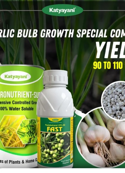 Katyayani Garlic Bulb Special Combo (90–110 Days) (Fast 100 ML + Mix Micronutrient 100 GM)