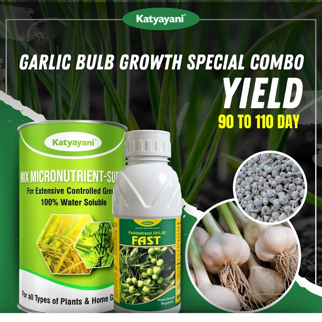 Katyayani Garlic Bulb Special Combo (90–110 Days) (Fast 100 ML + Mix Micronutrient 100 GM)