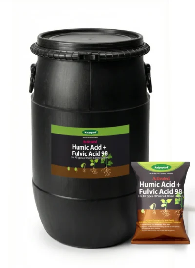 Katyayani Activated Humic Acid + Fulvic Acid 98 Fertilizer (Drum Packing)